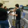 Brothers Keil and Elliott helping with clarinet